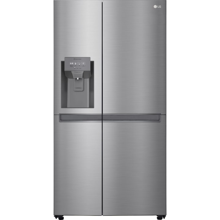 Хладилник Side by side LG GSL480PZXV, 601 л, Клас F, No Frost, Компресор Smart Inverter, SpacePlus, Moist Balance Crisper, Multi Air Flow, H 179 см, Сребрист