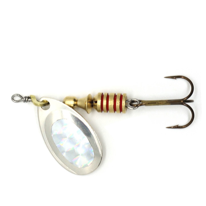 Lingurita rotativa Ilba Tondo marimea 3, 7gr, culoarea Silver/Alpha