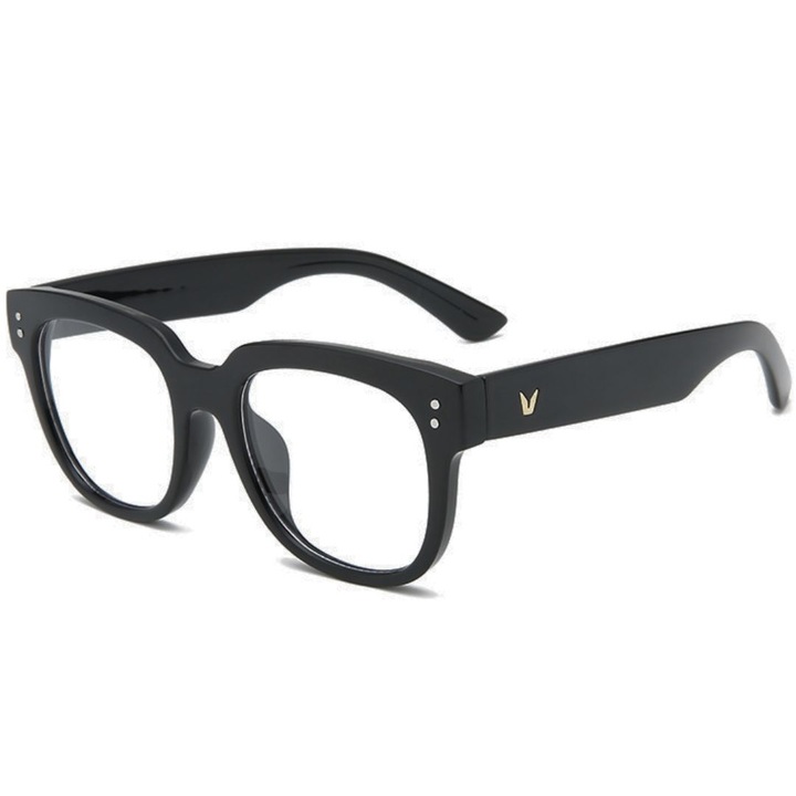 Ochelari Protectie Calculator, uVision Betty, anti Lumina Albastra, Protectie ecran Telefon, Calculator, Toc inclus, marime universala, maro si negru