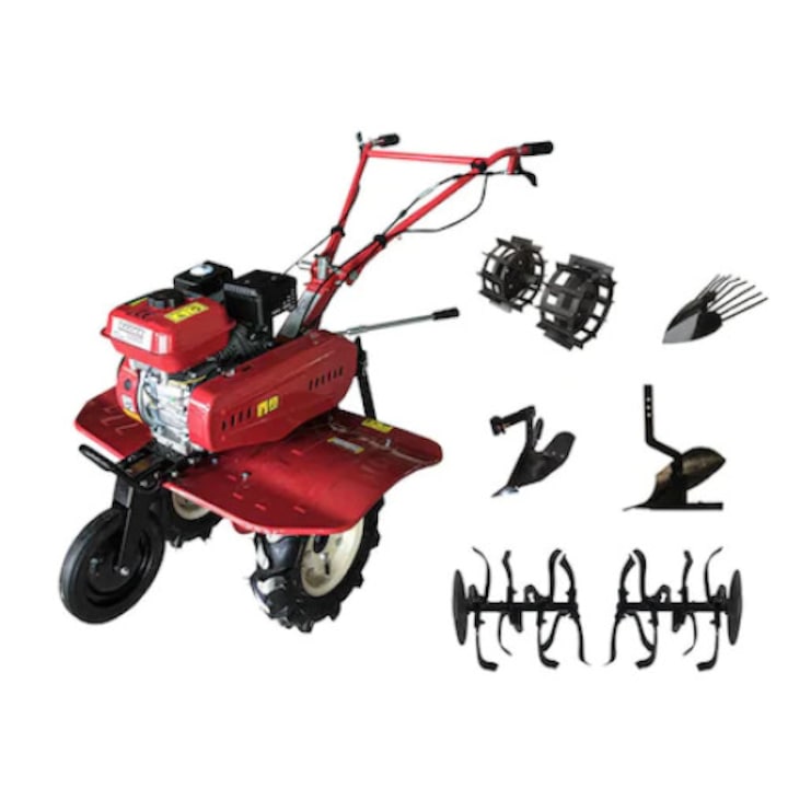 Motoros kultivátor 7 lóerős 2 + 1 sebesség + kiegészítők RD-T11, Raider 076908