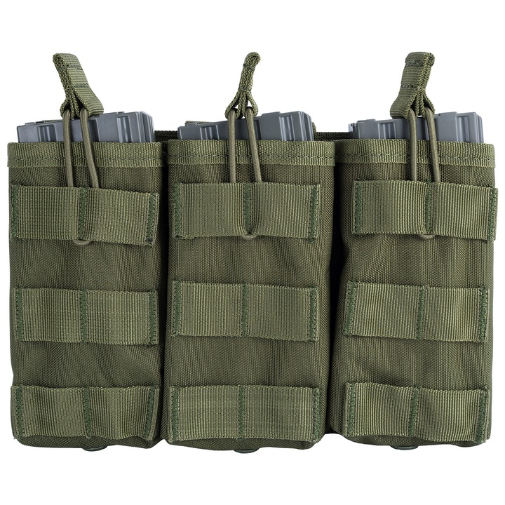 Port Incarcator Airsoft Universal Triplu Olive GFC Tactical