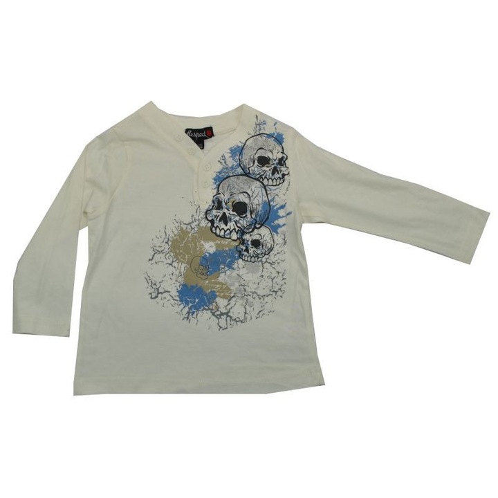 Respect Fiú Fehér Koponyás felső