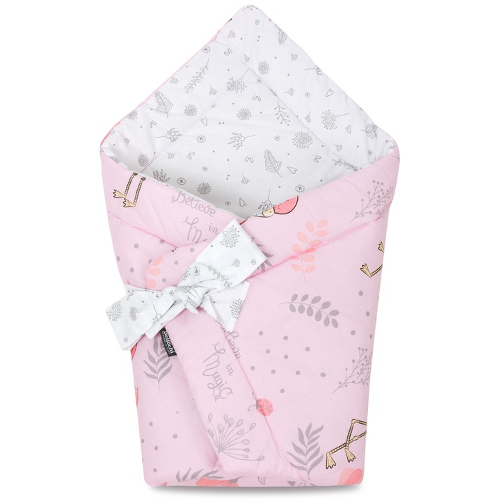 Paturica pentru infasat, Bellochi, 75x75 cm, FLAMINGO