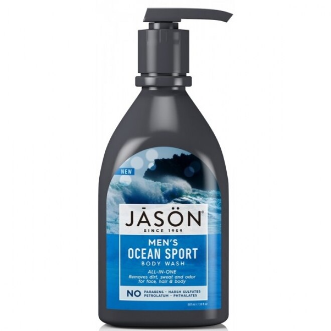 Sampon si gel de dus All-in-One, Jason, Ocean Sport, pentru barbati, 887 ml