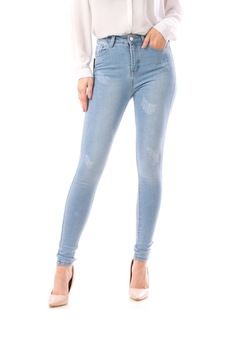 Blugi dama, culoare bleu, 58475, tip skinny, 26 US Blugi dama, culoare bleu, 58475, tip skinny, 26 US