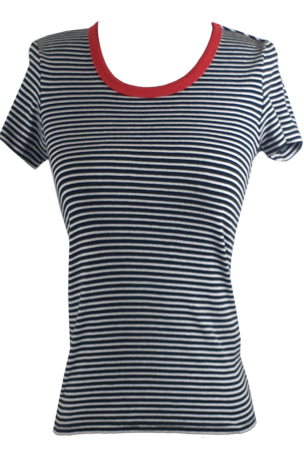 Tricou dama Tally Weijl,alb/ negru in dungi,XS