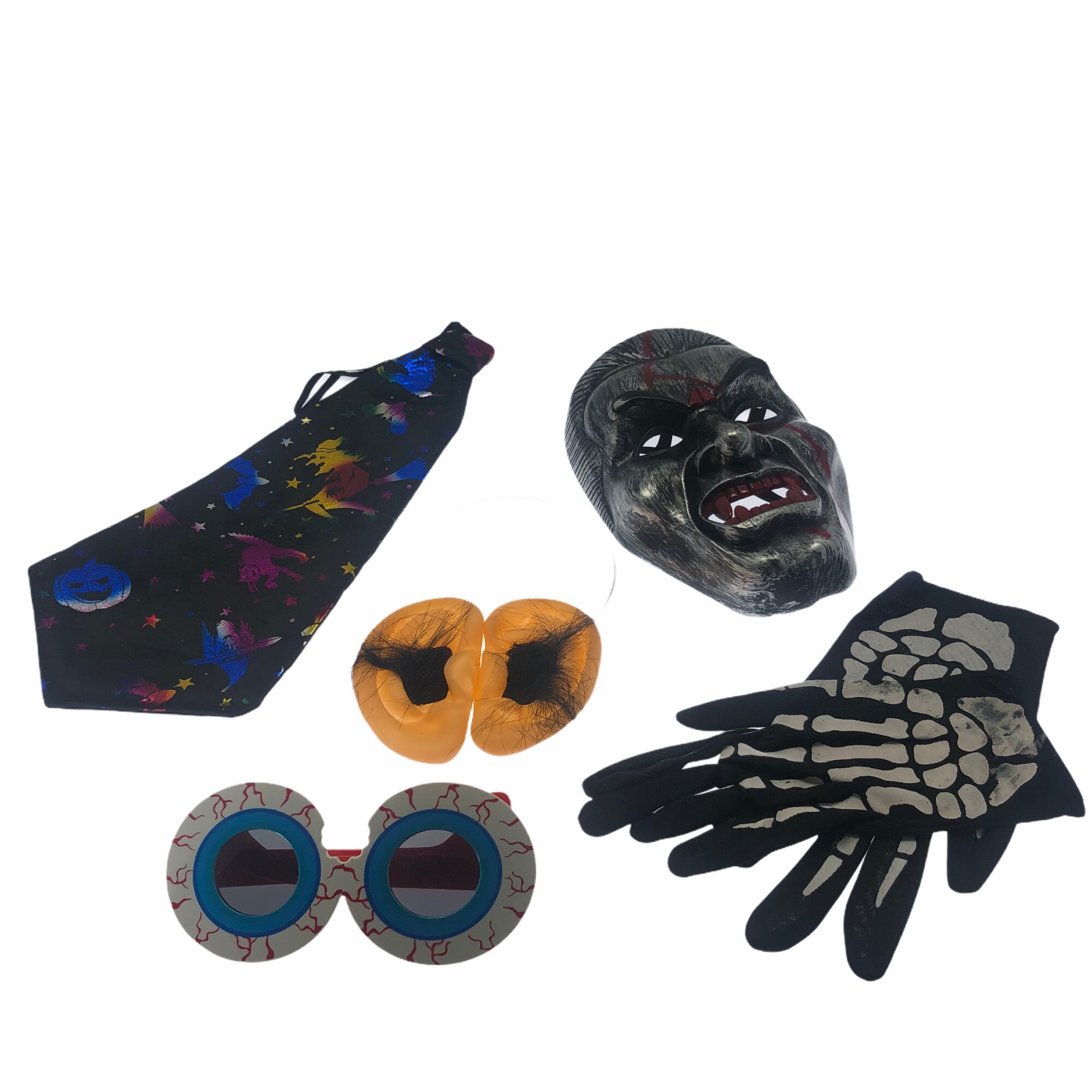 Set Atelier 5 accesorii scary pentru Halloween, Plastic