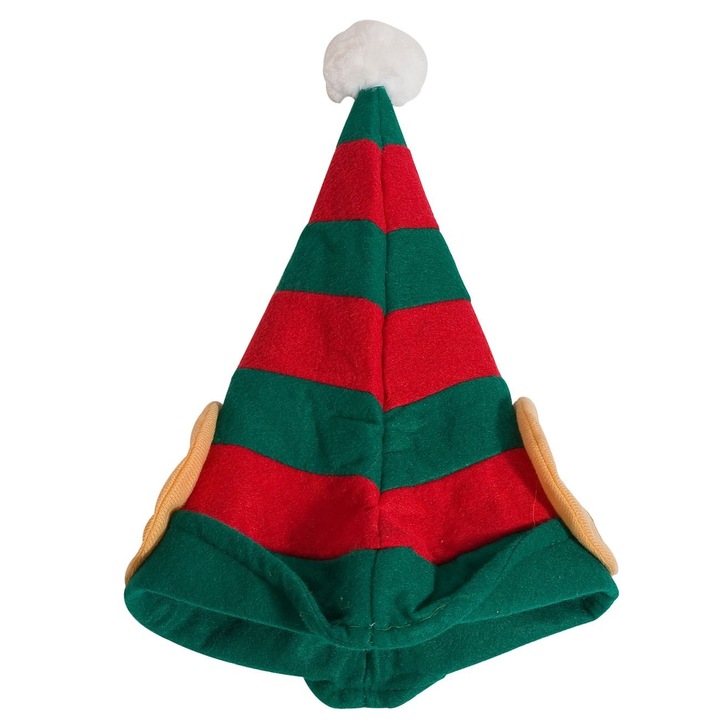 Caciula Copii, Model Elf, Multicolor, 34cm