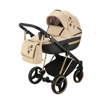 Carucior copii 3 in 1 Cortina Sport Adamex Special Edition Cream Gold CS452 Carucior copii 3 in 1 Cortina Sport Adamex Special Edition Cream Gold CS452