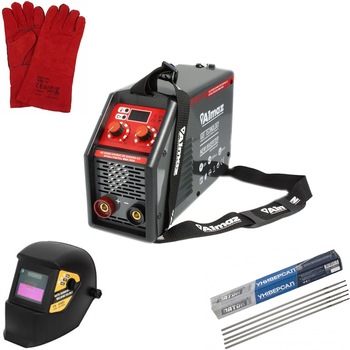 Invertor-Aarat de sudura tip MMA,300A, 4 accesorii,manusi palmari,electrozi,masca sudura automata, ciocanel cu perie,cabluri sudura incluse Invertor-Aarat de sudura tip MMA,300A, 4 accesorii,manusi palmari,electrozi,masca sudura automata, ciocanel cu perie,cabluri sudura incluse