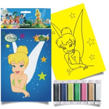 Plansa pictura cu nisip colorat Tinker Bell Plansa pictura cu nisip colorat Tinker Bell
