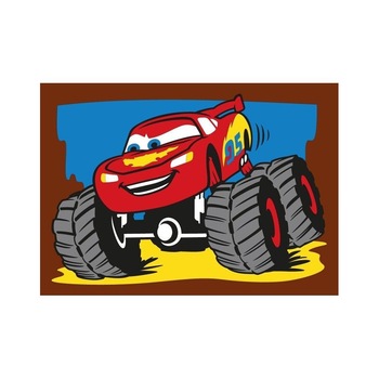Plansa pictura cu nisip colorat Monster Trucks Plansa pictura cu nisip colorat Monster Trucks