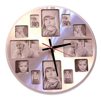 Ceas de perete cu 12 fotografii, Creative Ceas de perete cu 12 fotografii, Creative