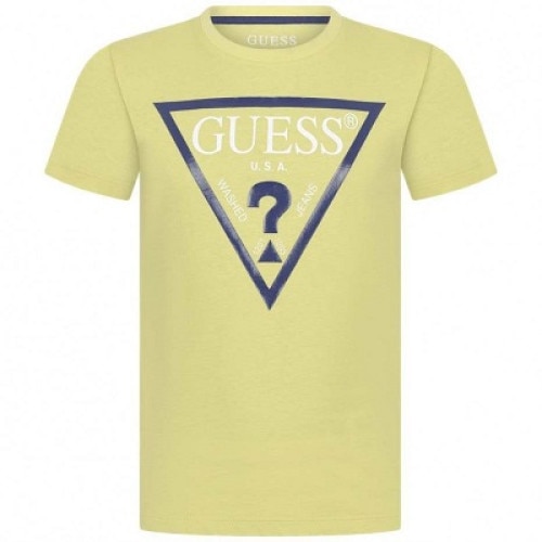 Tricou baieti Guess, verde/galben, Verde/Galben