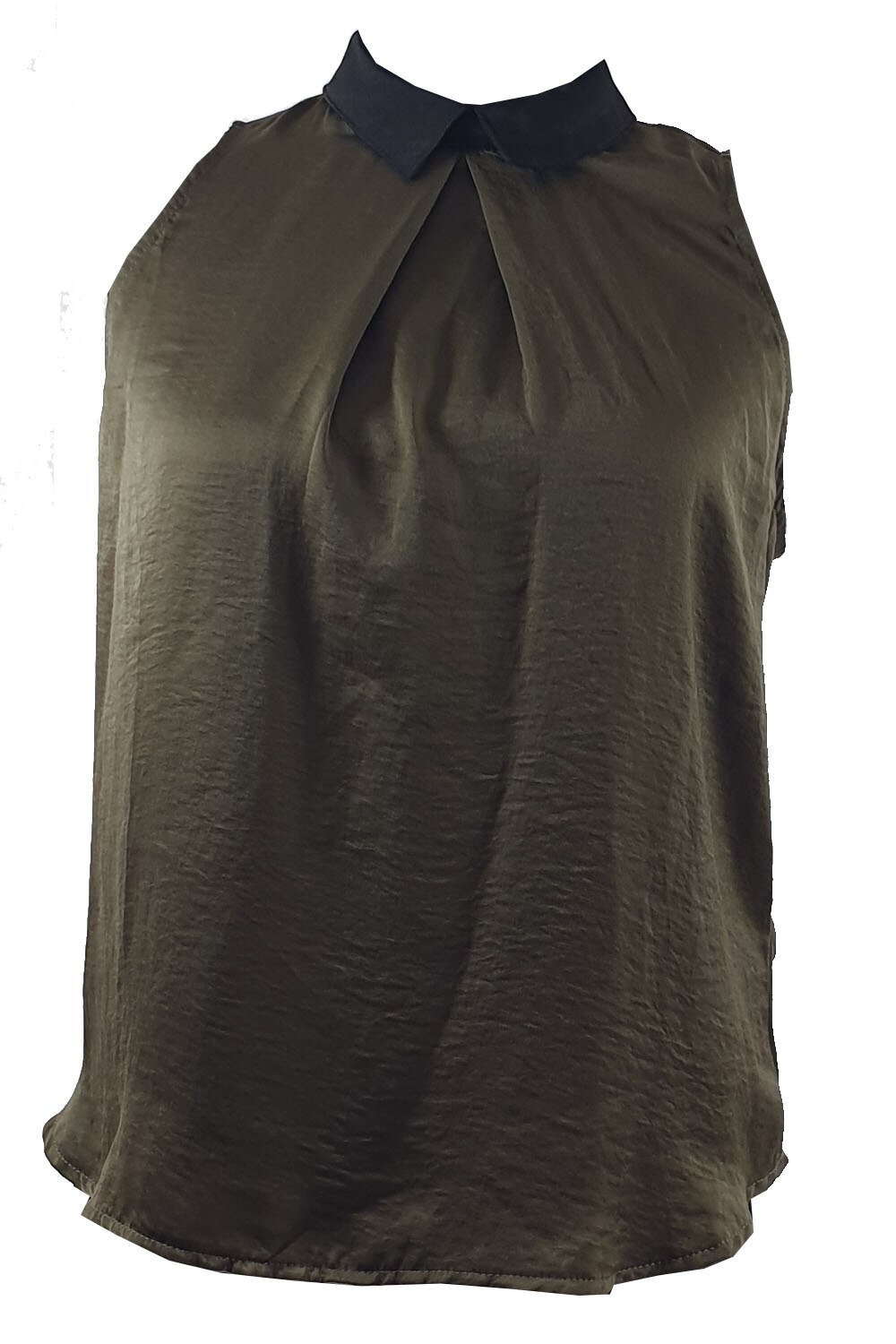 Bluza dama Tally Weijl,verde militar cu guler negru,XS