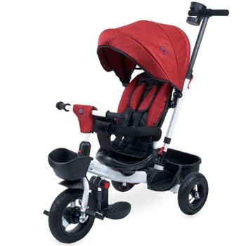 Tricicleta KidsCare cu Scaun Rotativ Evora, Rosu Tricicleta KidsCare cu Scaun Rotativ Evora, Rosu