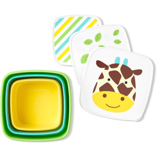 Set Skip Hop 3 Cutii pentru Pranz Zoo Girafa