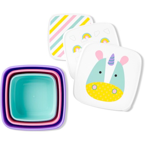 Set Skip Hop 3 Cutii pentru Pranz Zoo Unicorn