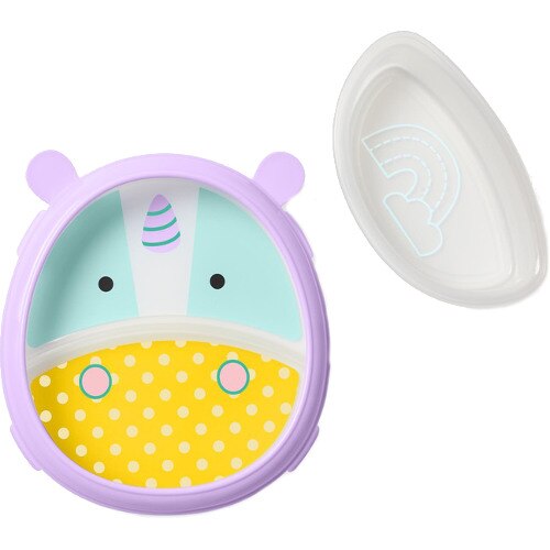Set Skip Hop Farfurie si Bol Zoo Smart Unicorn