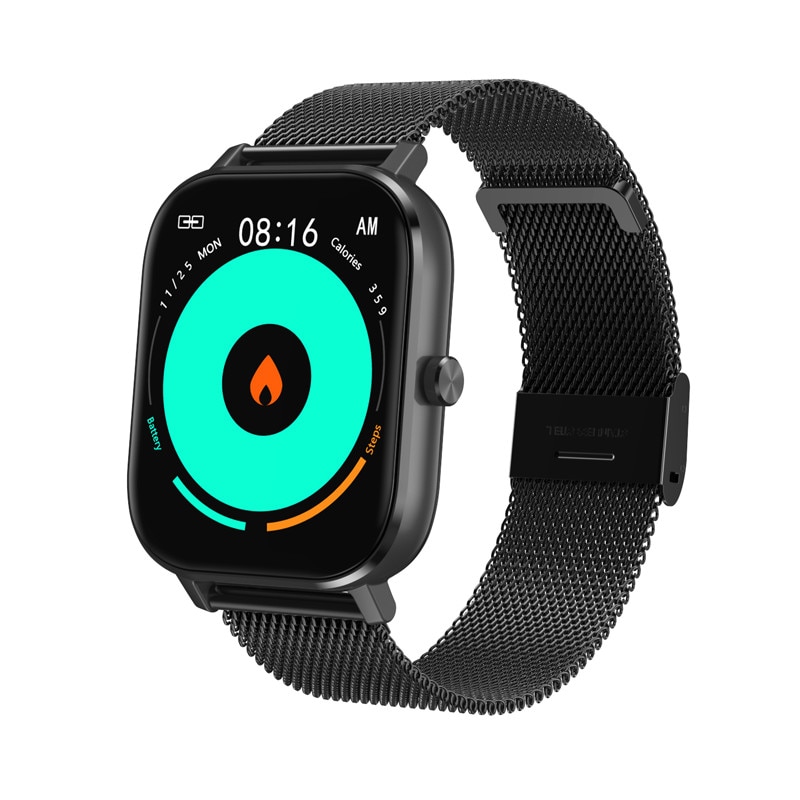 Ceas Smartwatch ISP DreamTime35 , Color display, Notificari Apeluri/SMS/Whatsapp/Facebook, IP67, Monitorizare puls si bataile inimii, Interfete multiple si diverse functii, Negru Metal