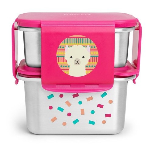 Kit Skip Hop pentru Pranz din Otel Inoxidabil Zoo Lama