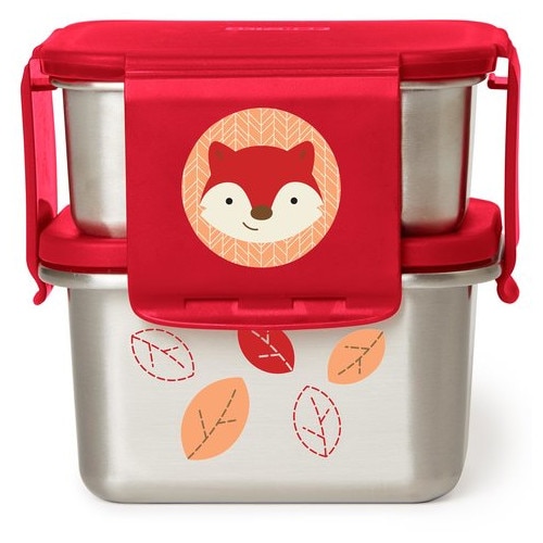 Kit Skip Hop pentru Pranz din Otel Inoxidabil Zoo Vulpe