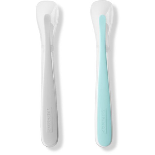 Set Skip Hop 2 Lingurite Easy Feed Gri si Turcoaz