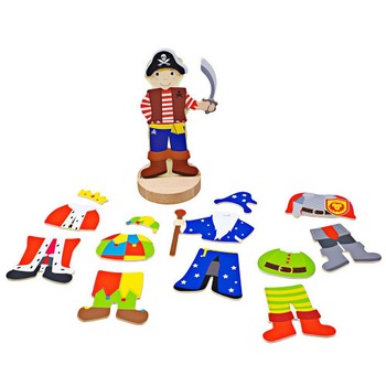 Joc BigJigs Toys Educativ cu Piese Magnetice Costume de Carnaval Joc BigJigs Toys Educativ cu Piese Magnetice Costume de Carnaval