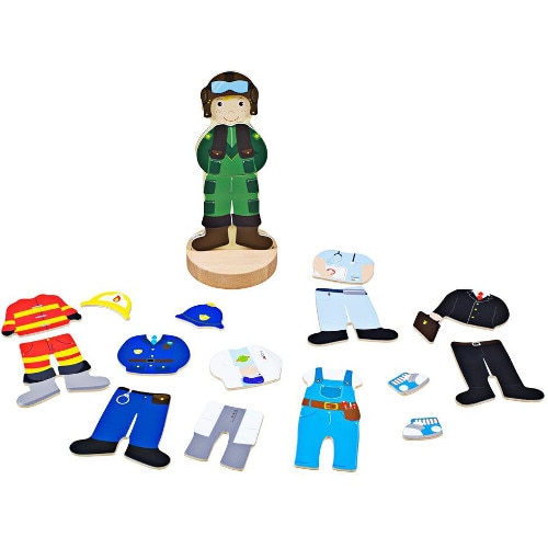 Joc BigJigs Toys Educativ cu Piese Magnetice Meserii