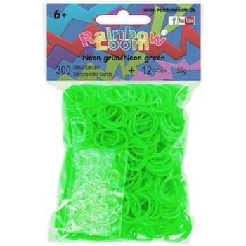 Set Rainbow Loom 300 Elastice Neon Verde Set Rainbow Loom 300 Elastice Neon Verde