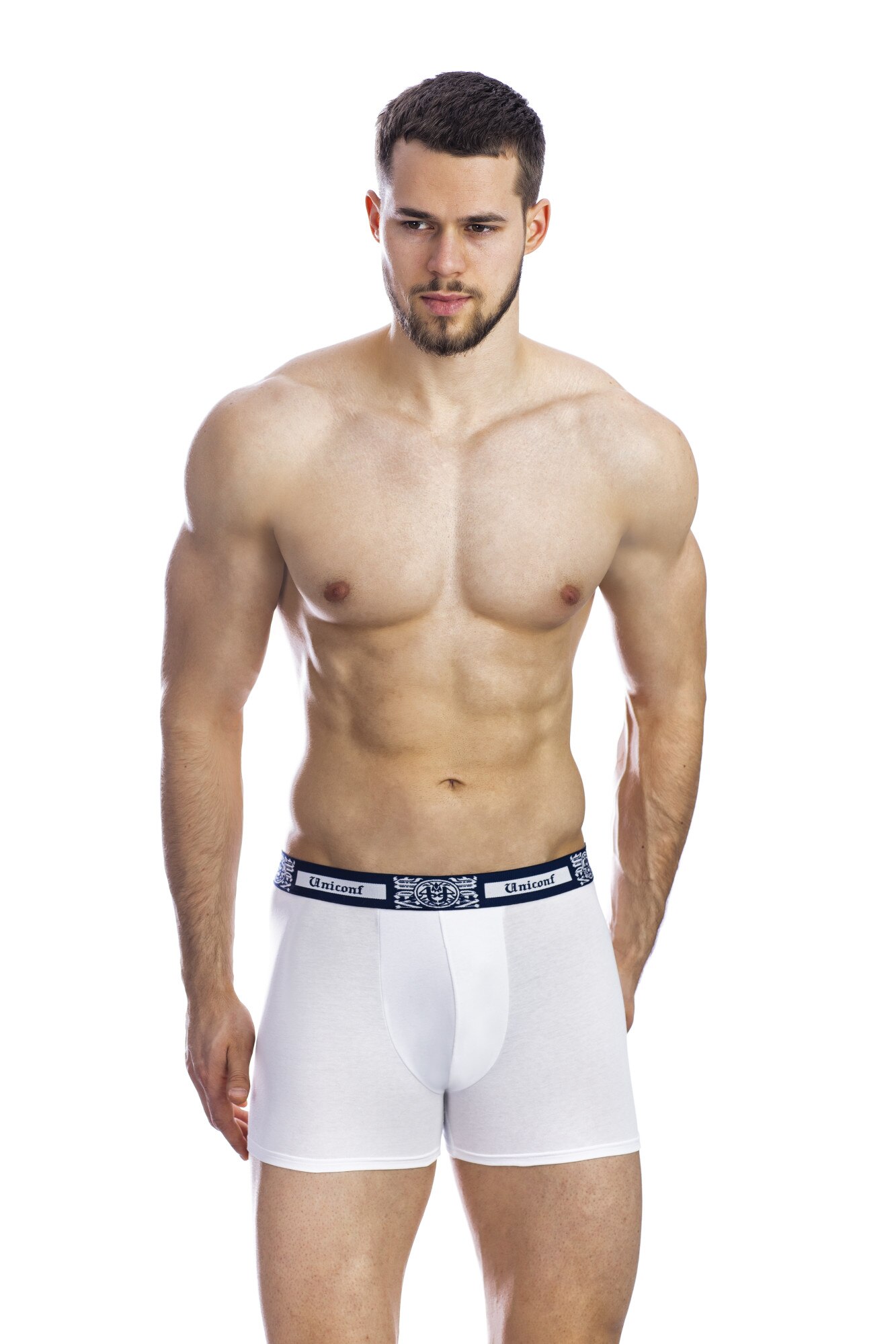 Boxeri alb BB32R, Alb, XL