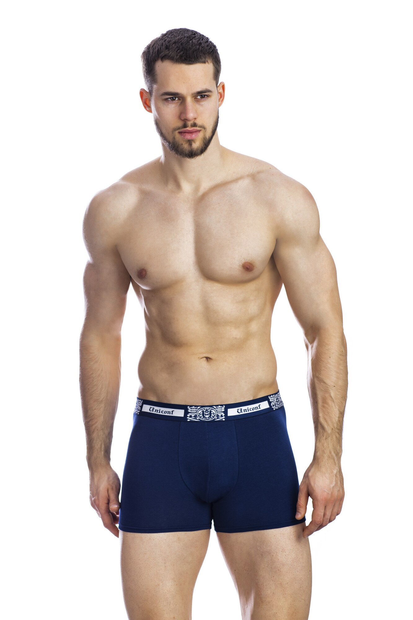 Boxeri barbati BB32R, bleumarin, Uniconf, M