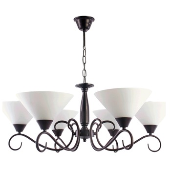 Lustra Interior Erste Simona 6x60W Max E27 EL0028124 Culoare Maro si Alb Lustra Interior Erste Simona 6x60W Max E27 EL0028124 Culoare Maro si Alb