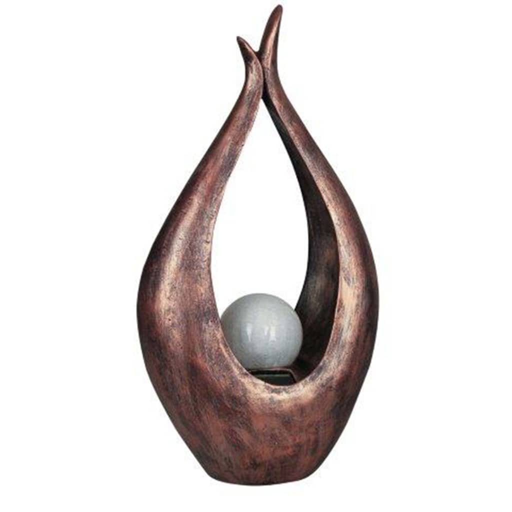 Lampa solara cu LED embrace, Luxform, Rasina sintetica, 26,5 x 13 x 50 cm, Bronz