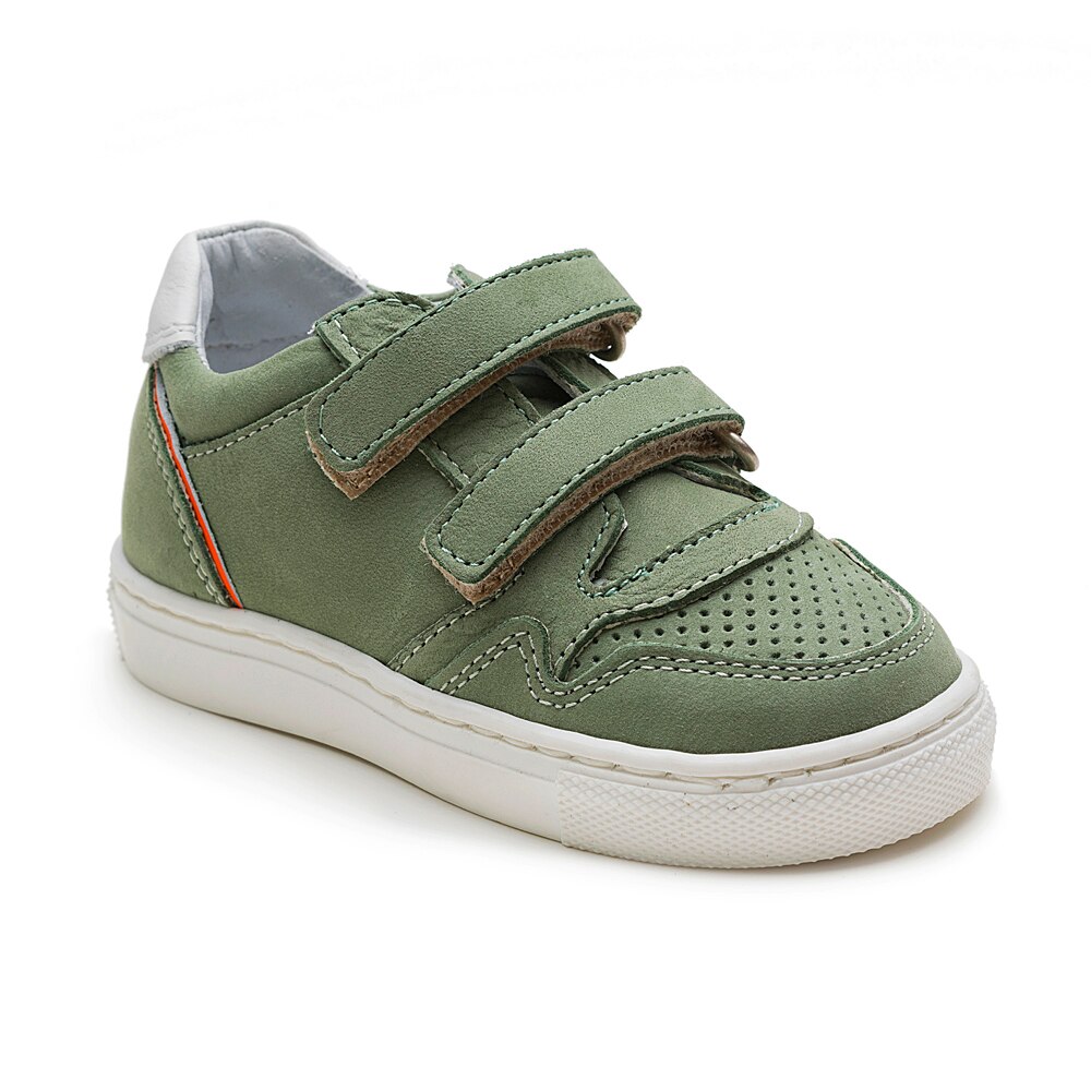 Pantofi casual, piele, fete, Kidopo Cheerful Kid 09, Verde