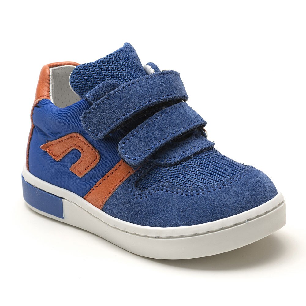 Pantofi casual, piele, fete, Kidopo Cheerful Kid 09, Albastru