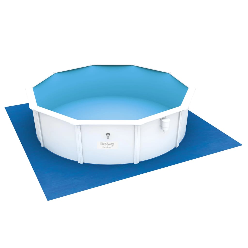 Panza de sol pentru piscina Bestway, Polietilena, 488 x 488 cm, Albastru