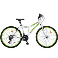 Bicicleta MTB Vision Steel Man Culoare Alb/Verde Roata 24" Otel