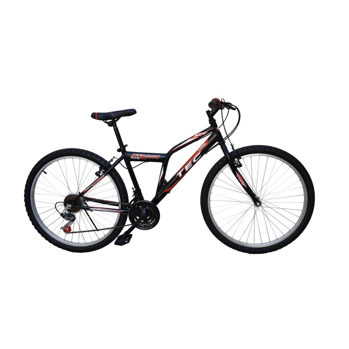 Bicicleta MTB TEC Strong , culoare negru/rosu , roata 26" Otel