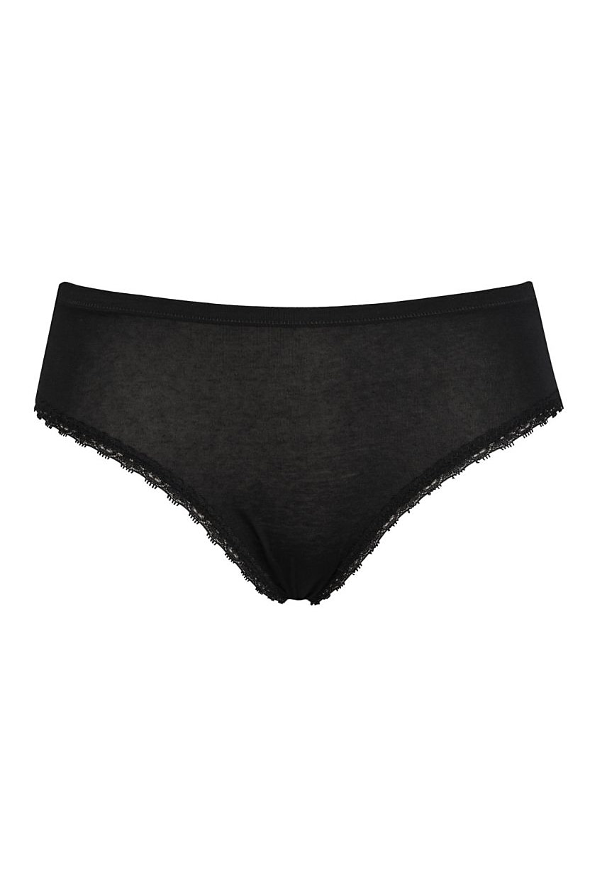 Chiloti din bumbac extra fin, Model clasic , Intimamoda Fantastic 1259, Negru