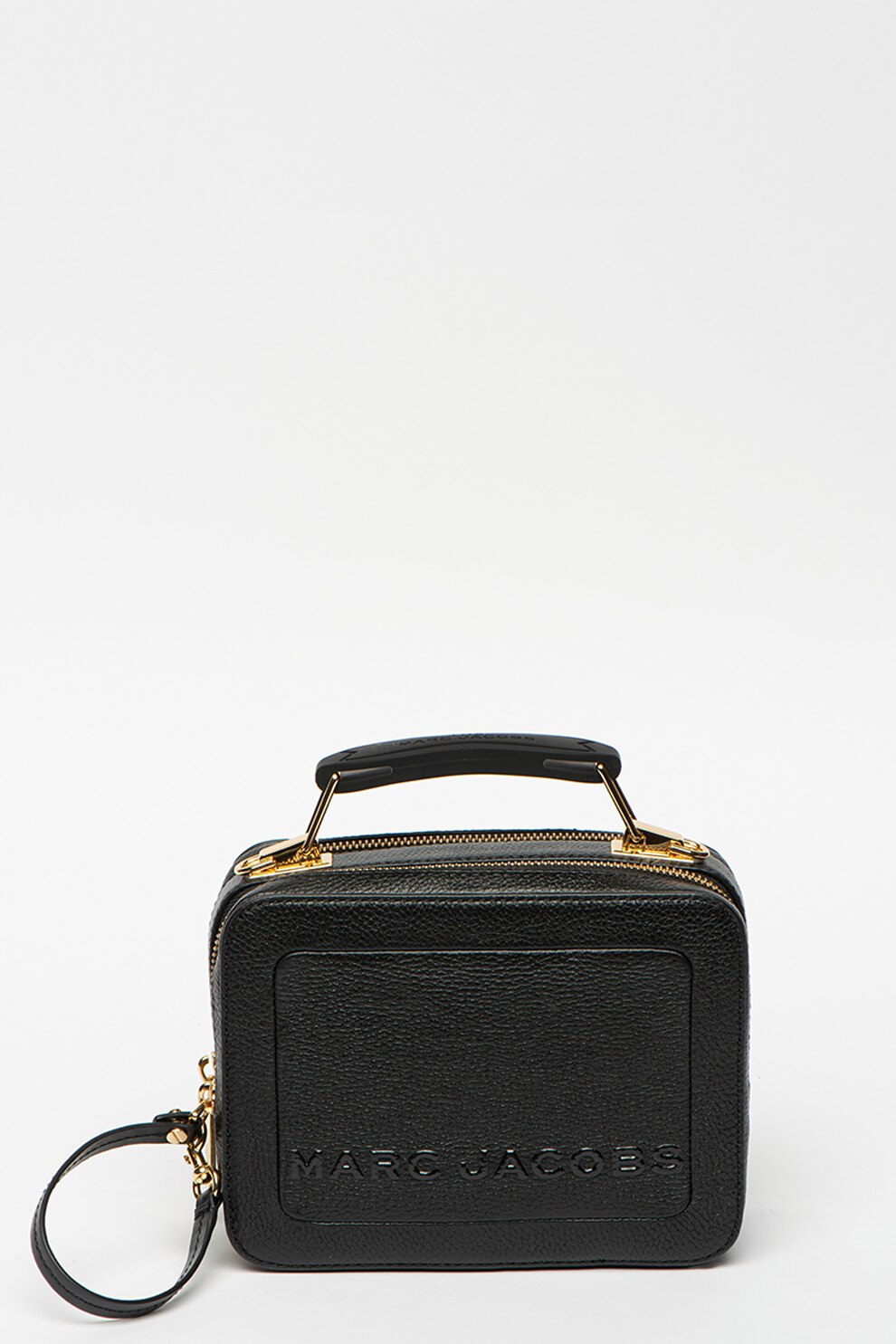 Marc Jacobs, Geanta mica structurata din piele cu bareta de umar, Negru