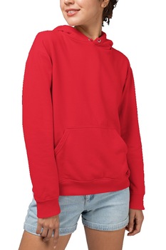 Hanorac cu gluga pentru dama C8, Rosu Hanorac cu gluga pentru dama C8, Rosu