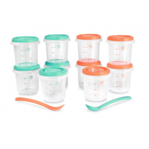 Set Miniland Baby 10 Recipiente Ermetice Mediteranean 250 ml
