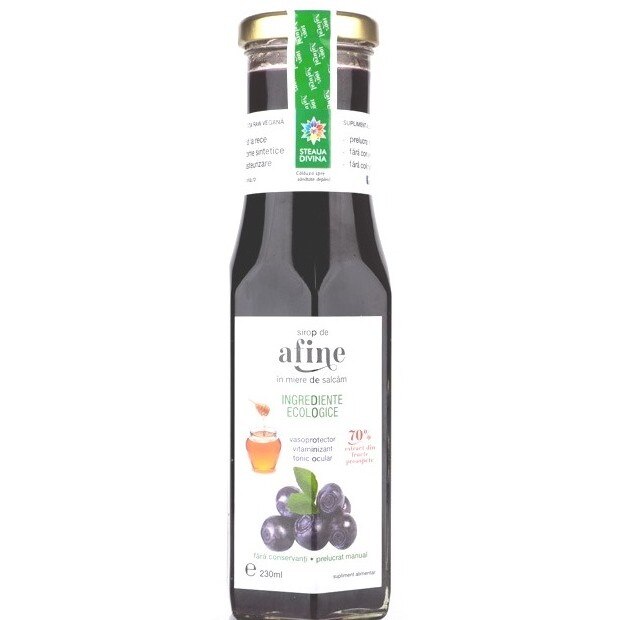 Sirop de afine in miere, 230ml