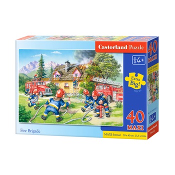 Puzzle Maxi Castorland, Brigada de pompieri, 40 piese