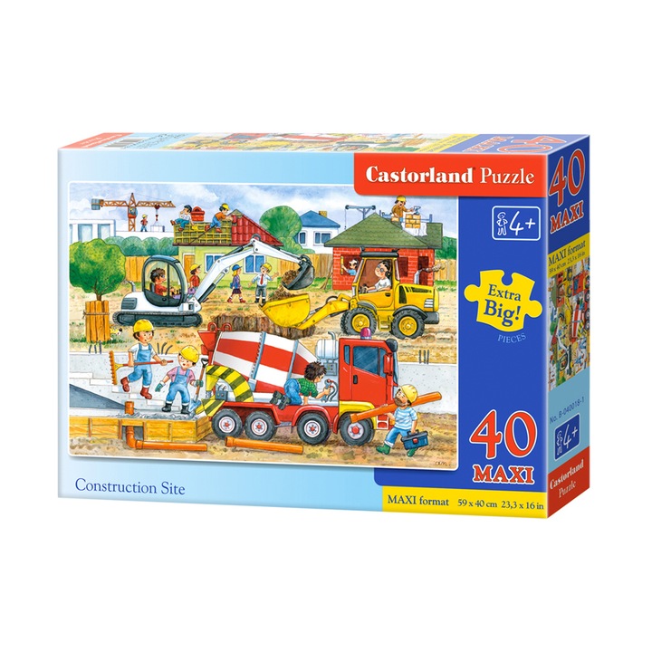 Puzzle Maxi Castorland, Construction Site, 40 piese