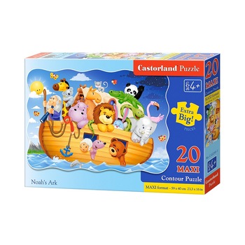 Puzzle Maxi Castorland, Arca lui Noe, 20 piese Puzzle Maxi Castorland, Arca lui Noe, 20 piese