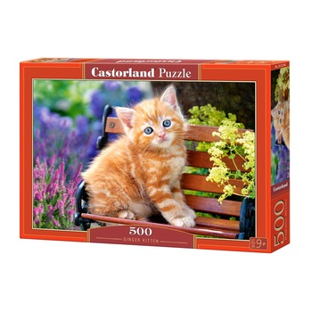 Puzzle Castorland, Ginger Kitten, 500 piese Puzzle Castorland, Ginger Kitten, 500 piese