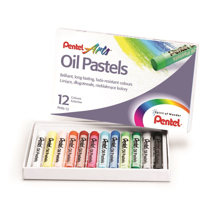 Pentel Oil Pastels zsírkréták, 12 darab