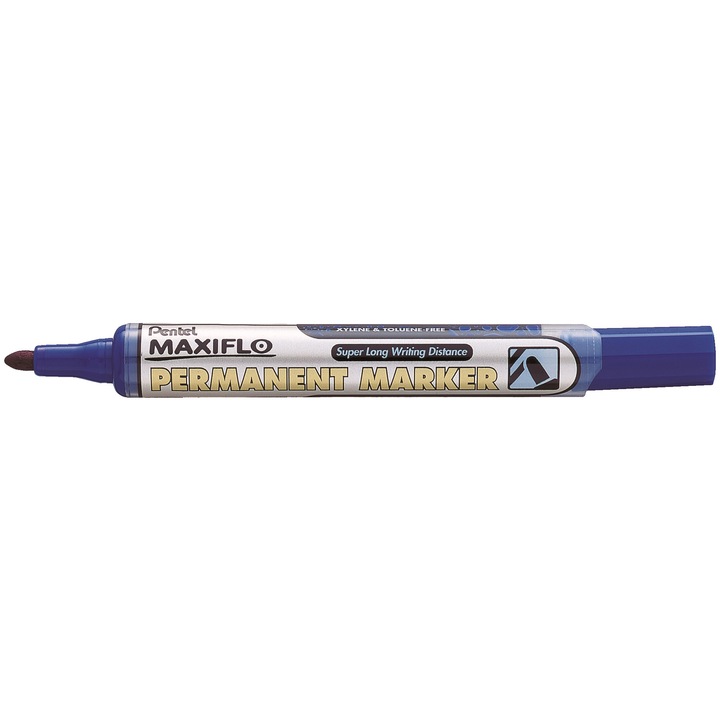 Маркер pentel Maxiflo, Перманентен, 4.5 мм, Син